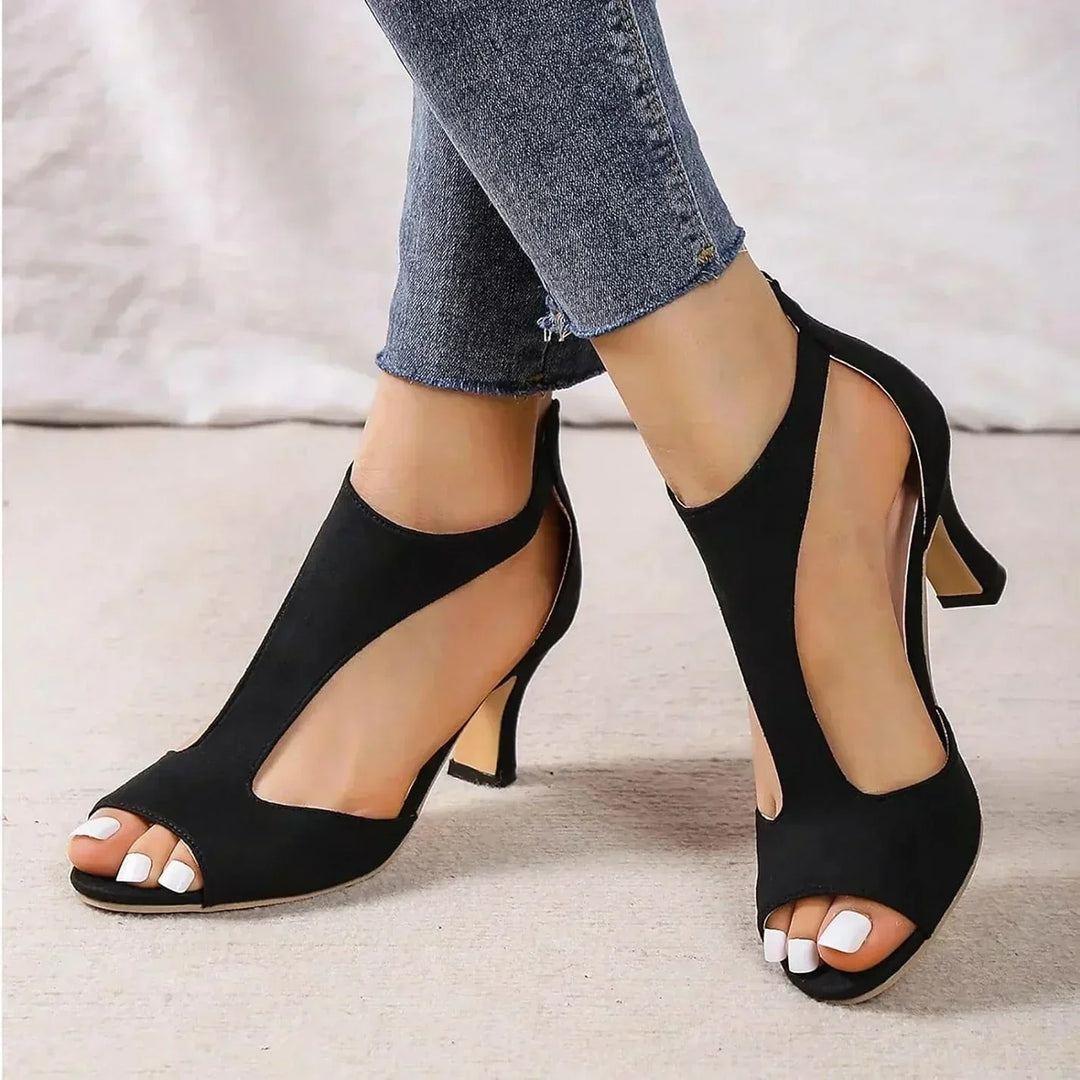 Moira™ - Zip-Up High Heel Sandals