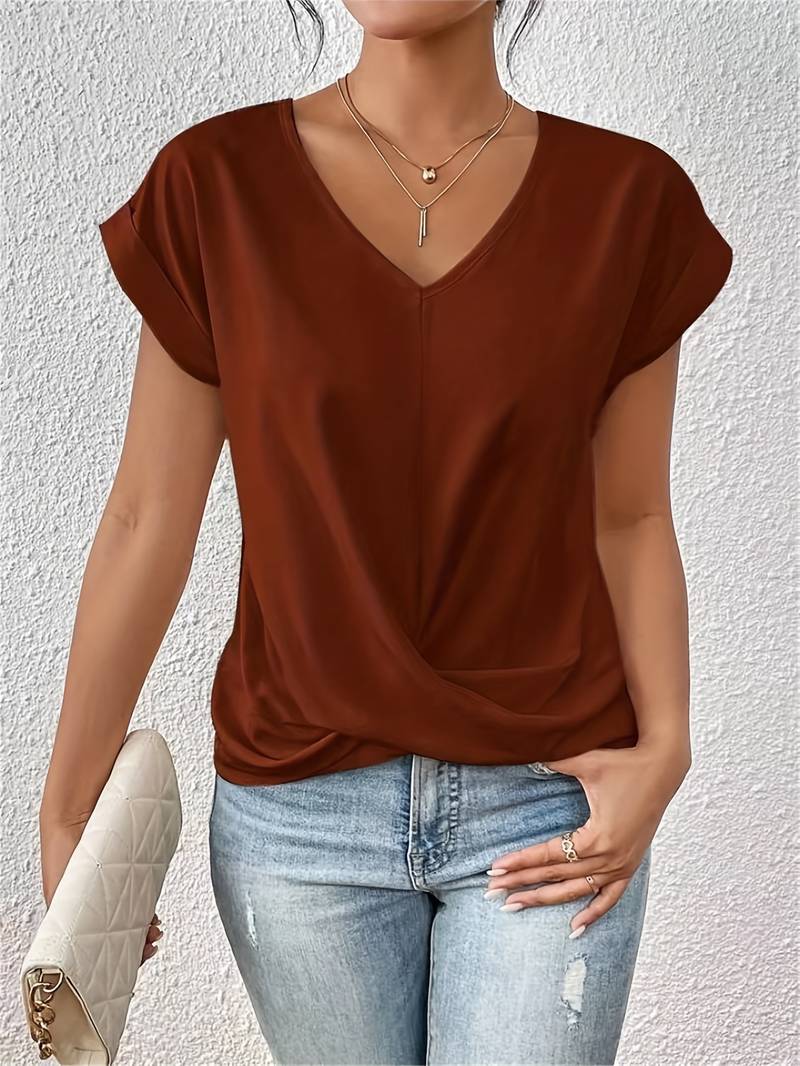 FIONA™ - Breezy Summer Short Sleeve Top