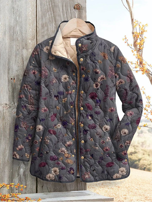 Savannah™ - Women's Vintage Floral Quilted Jacket