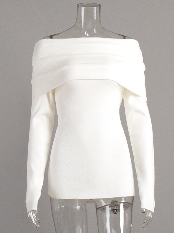 Erica™ - Off-Shoulder Elegance Sweater