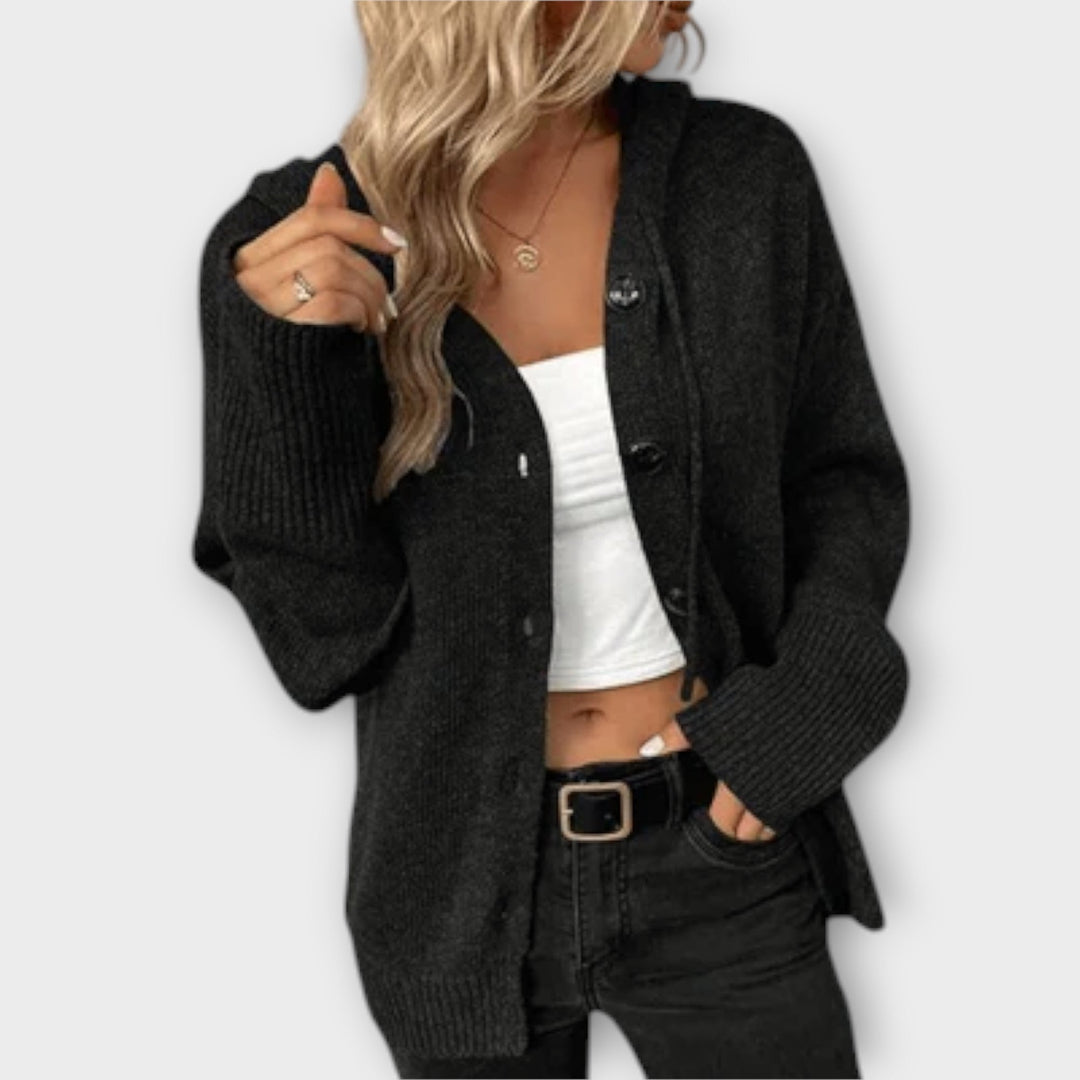 Brittan™ - Knitted Cardigan with Button Front