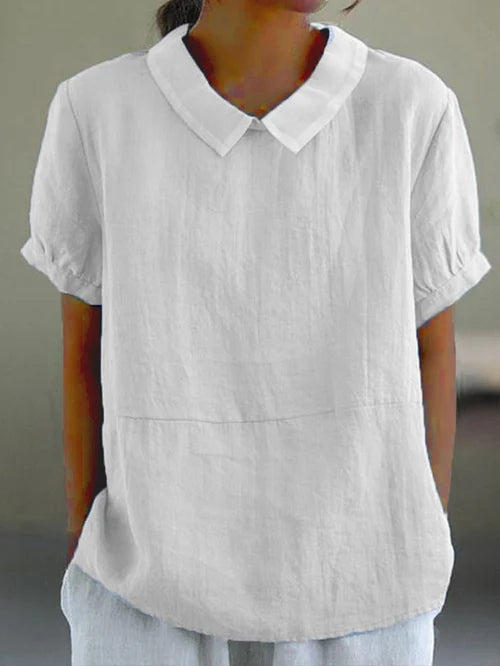 Amalie™ - Easygoing Collared Blouse