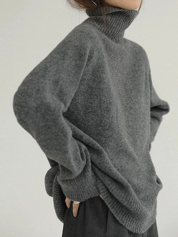 Heather™ - Snug Turtleneck Sweater