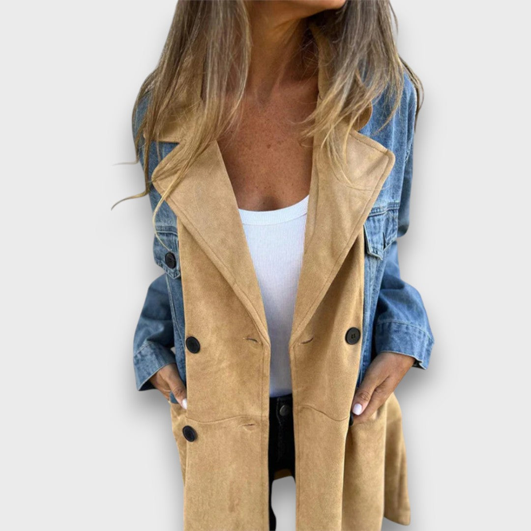 Ariana™ - Denim & Faux Suede Jacket