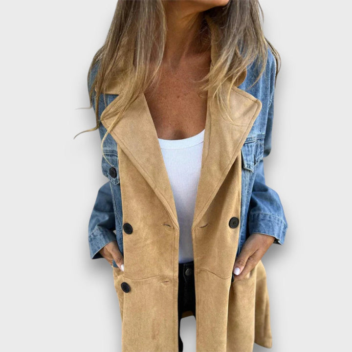 Ariana™ - Denim & Faux Suede Jacket