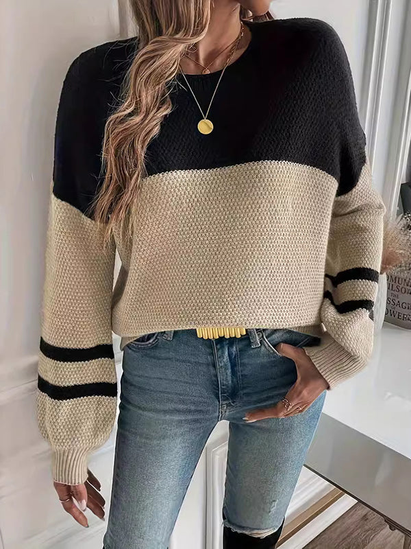 Brylee™ - Two-Tone Knit Pullover