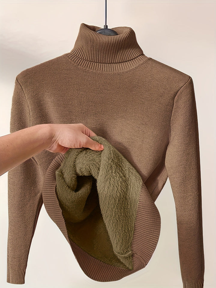 Zoe™ - Cozy Turtle Neck Pullover Sweater