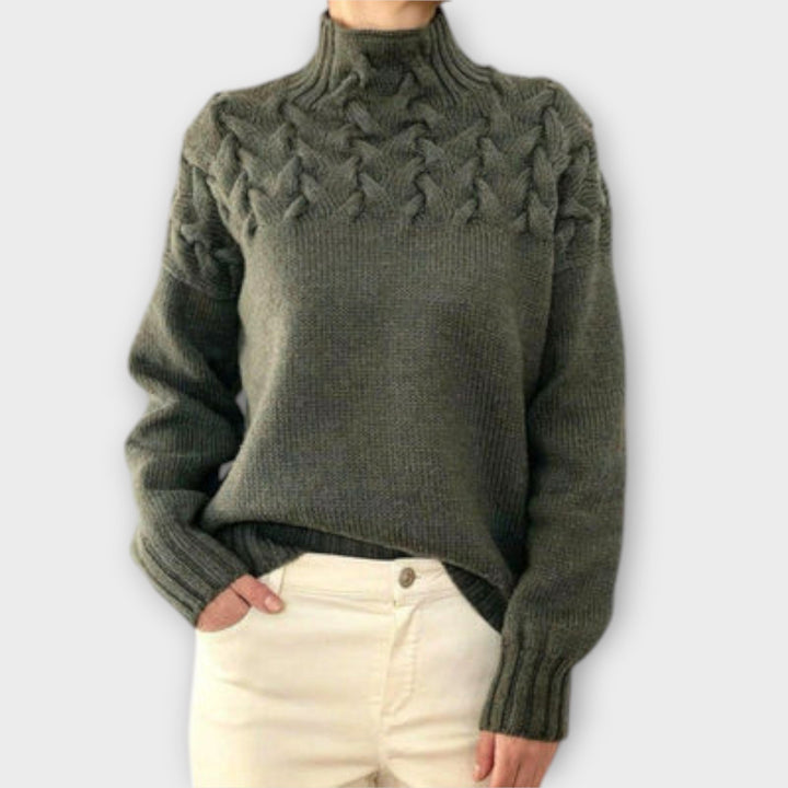 Eva™ - Cozy Chunky Cable Knit Sweater for Women