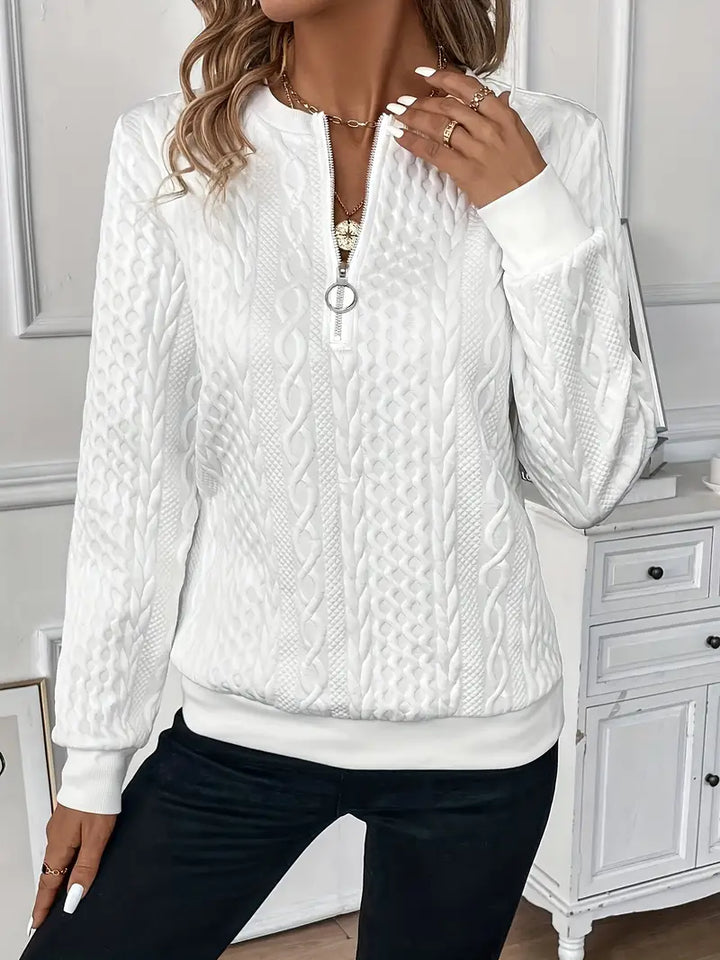 Zoé™ - Contemporary Zip-Up Sweater