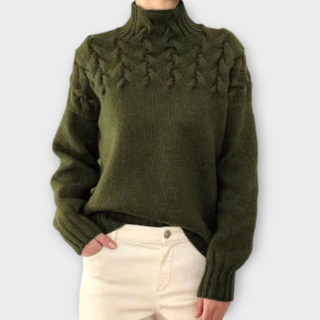 Eva™ - Cozy Chunky Cable Knit Sweater for Women