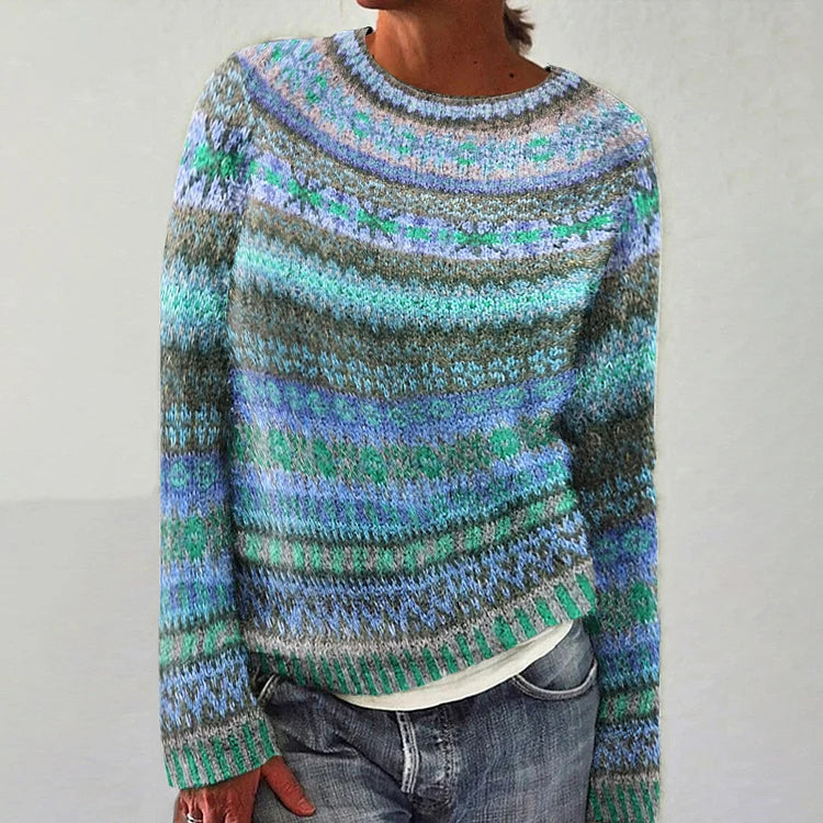 Audrey™ - Retro Icelandic Sweater
