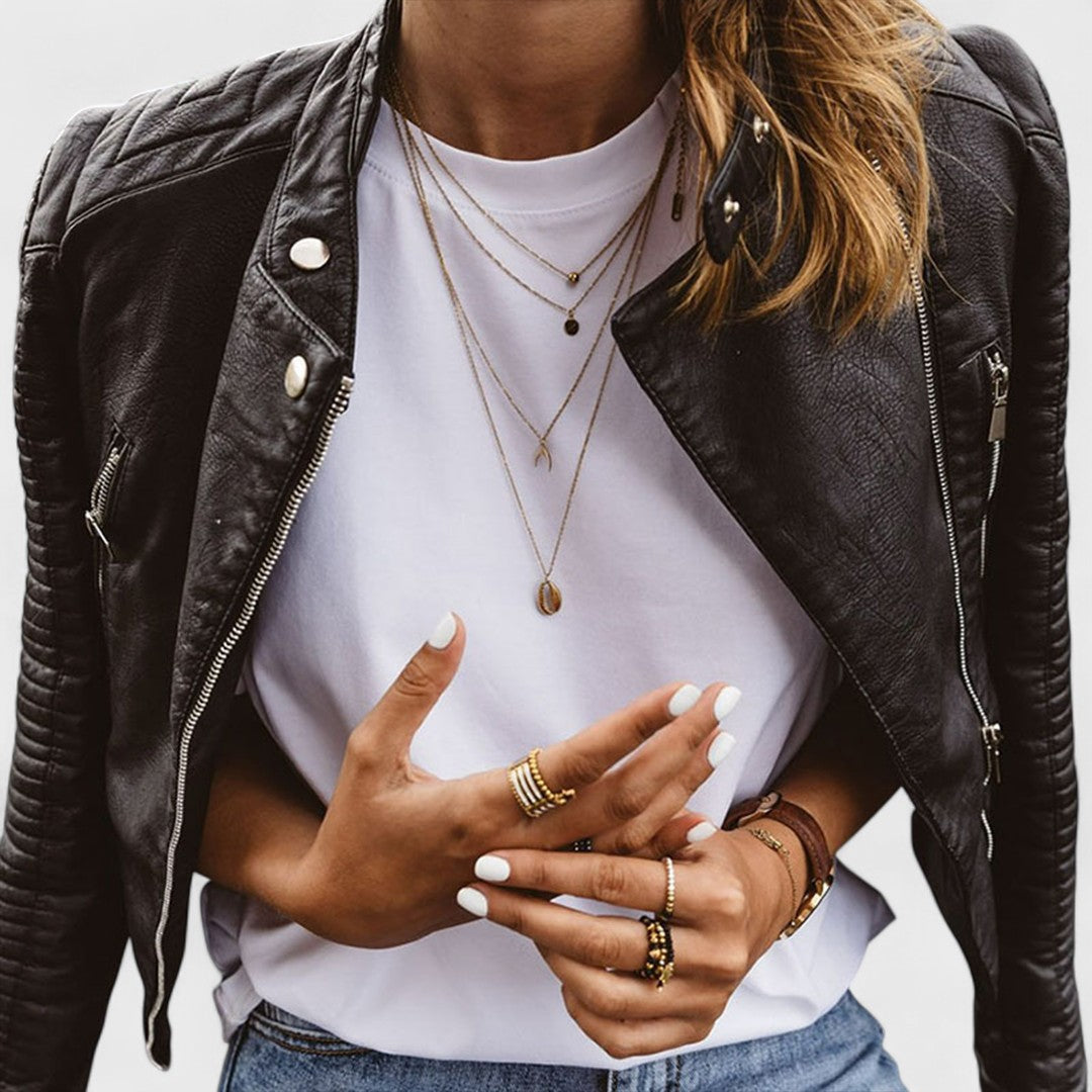 Santana™ - Chic Leather Jacket