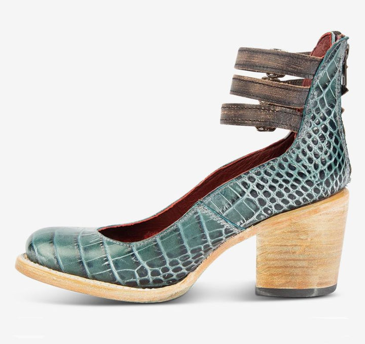 Evelyn™ - Timeless Vintage Leather Heels
