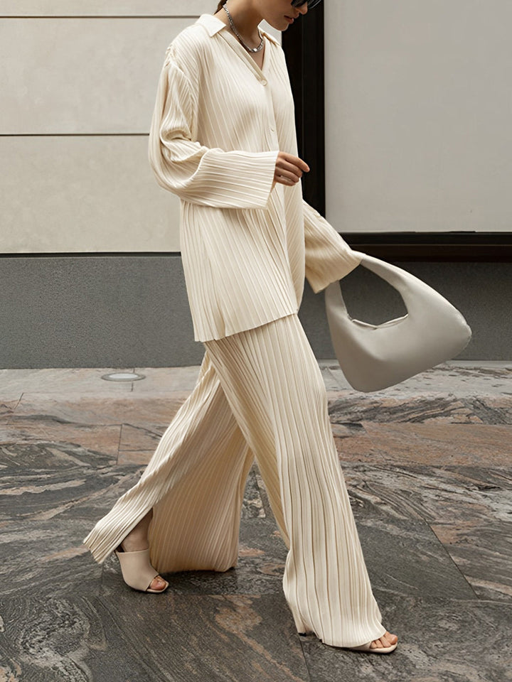 Madison™ - Oversized Leisure Pants Set with Pleated Pockets