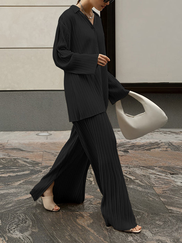Madison™ - Oversized Leisure Pants Set with Pleated Pockets