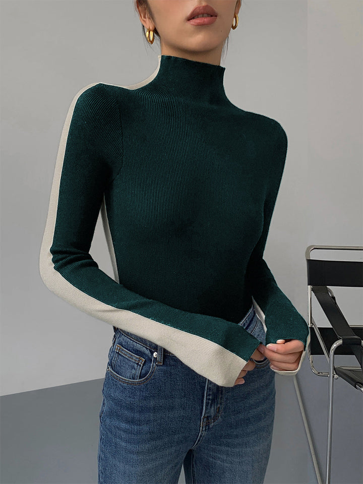 Sophia™ - Reversible Long Sleeve Knit Top with Dual-Tone Design