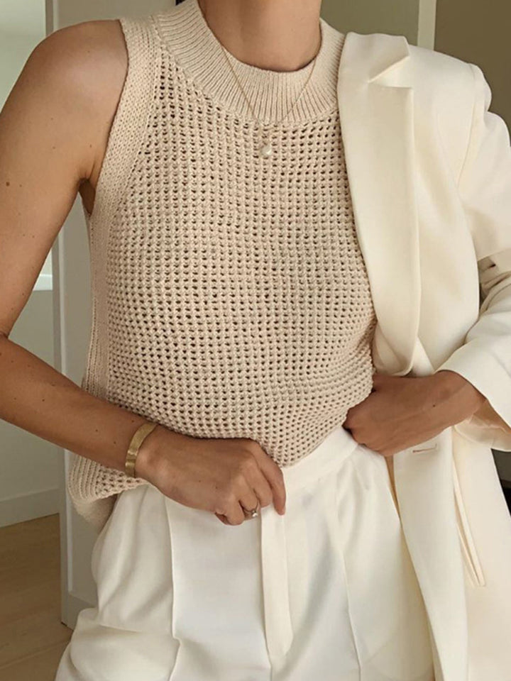 Emma™ - Lightweight Knit Tank Top with Hollow Design for Effortless Style