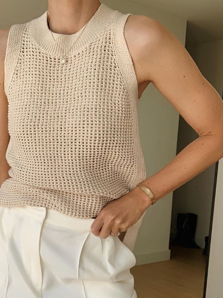 Emma™ - Lightweight Knit Tank Top with Hollow Design for Effortless Style