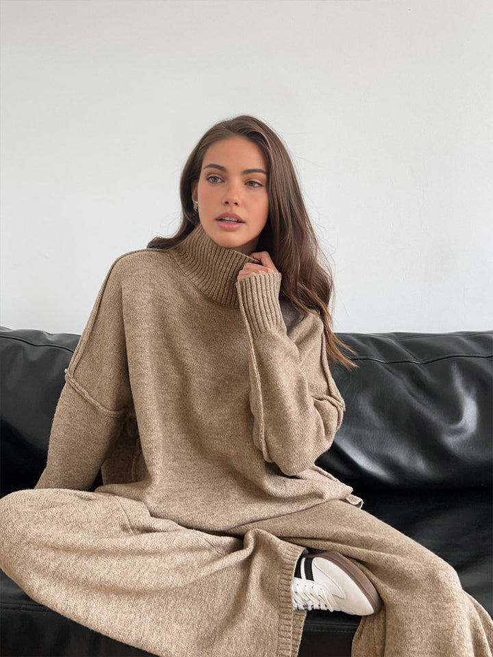 Victoria™ - Chic Turtleneck Pants Set with a Refined Silhouette