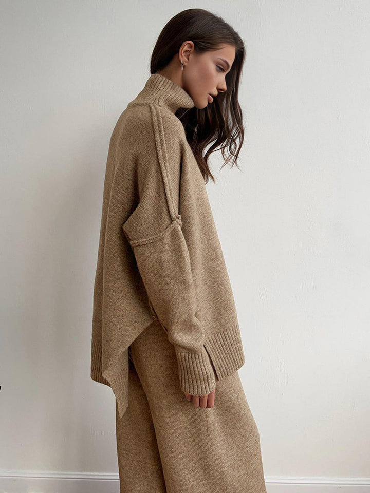 Victoria™ - Chic Turtleneck Pants Set with a Refined Silhouette