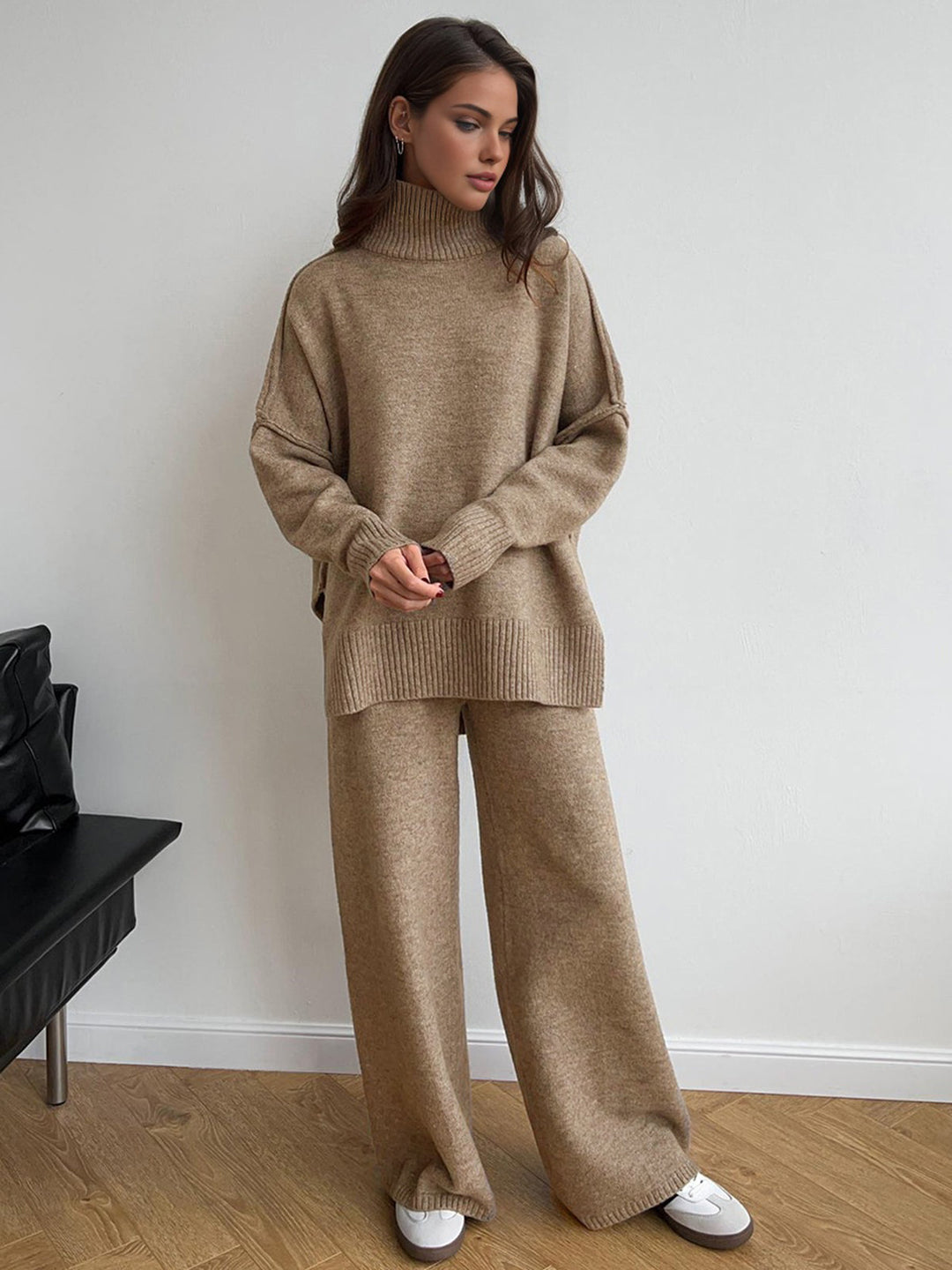 Victoria™ - Chic Turtleneck Pants Set with a Refined Silhouette