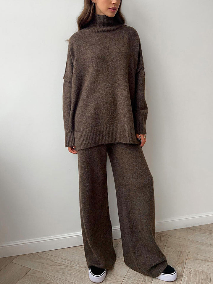Victoria™ - Chic Turtleneck Pants Set with a Refined Silhouette