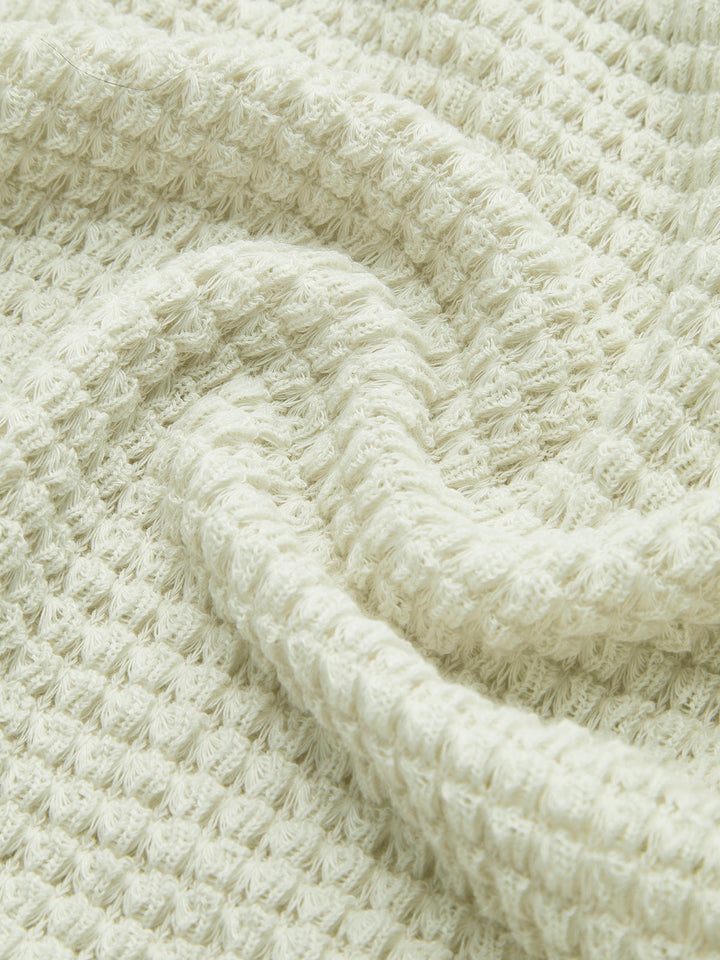 Abigail™ - Sleek Waffle Knit Sweater