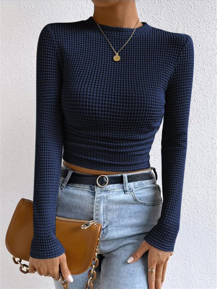 Abigail™ - Sleek Waffle Knit Sweater