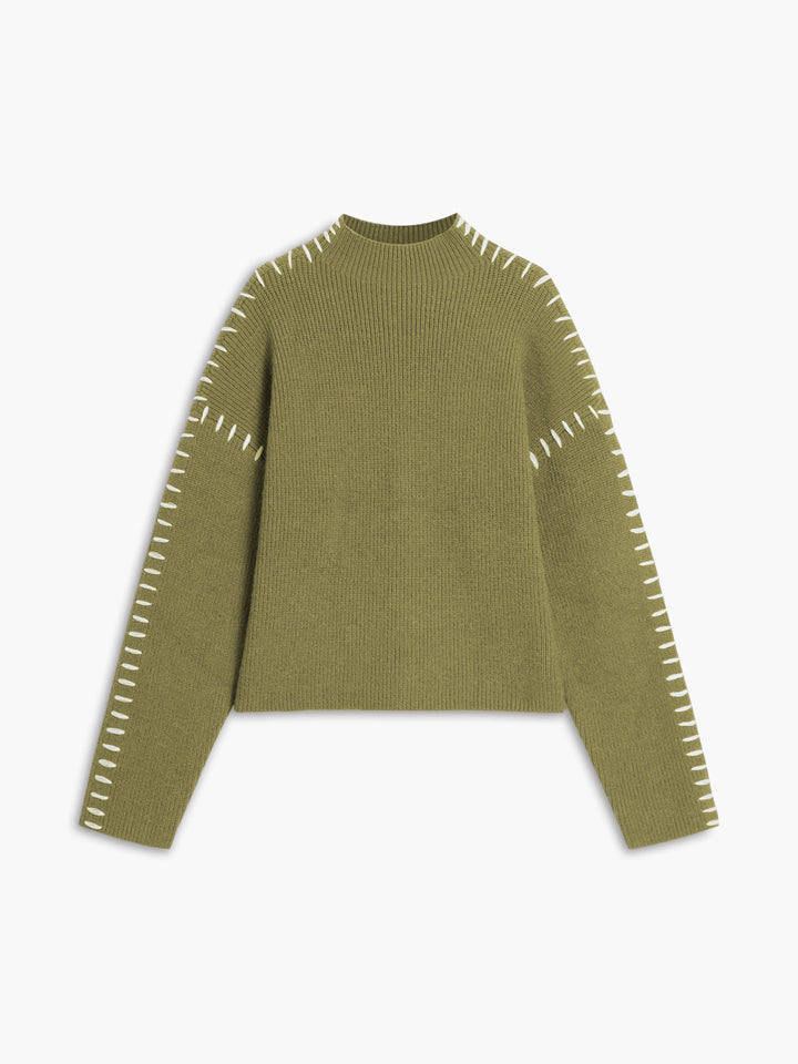 Chloe™ - Relaxed Fit Oversized Mock Neck Sweater