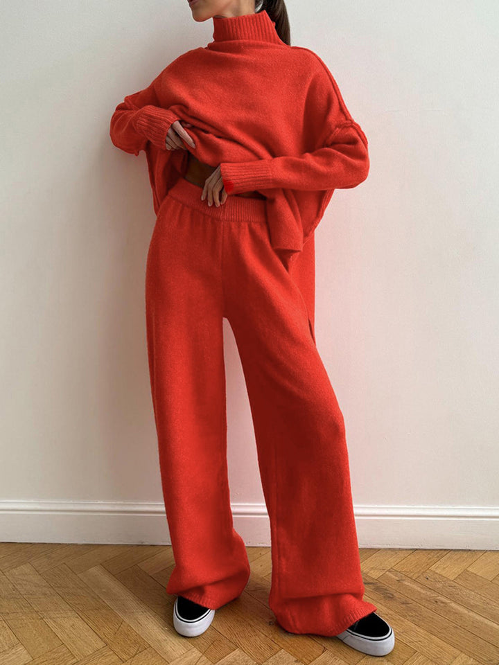 Victoria™ - Chic Turtleneck Pants Set with a Refined Silhouette
