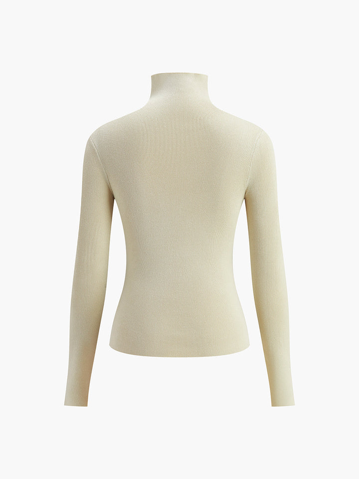 Sophia™ - Reversible Long Sleeve Knit Top with Dual-Tone Design