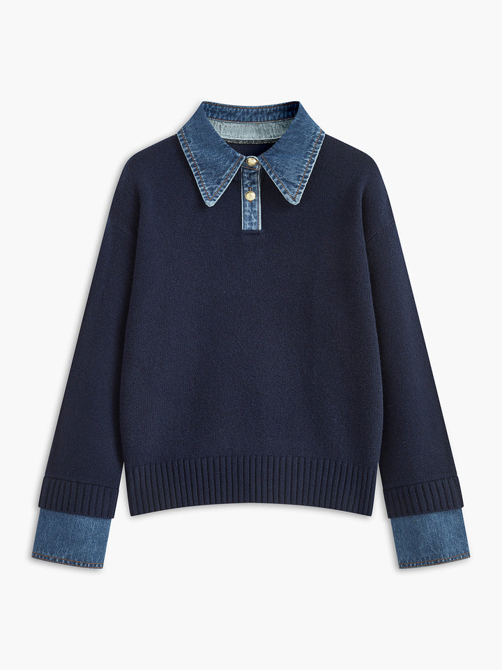 Scarlett™ - Dual Function Panel Lapel Sweater