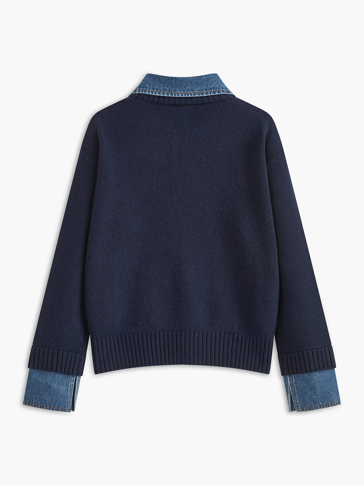 Scarlett™ - Dual Function Panel Lapel Sweater