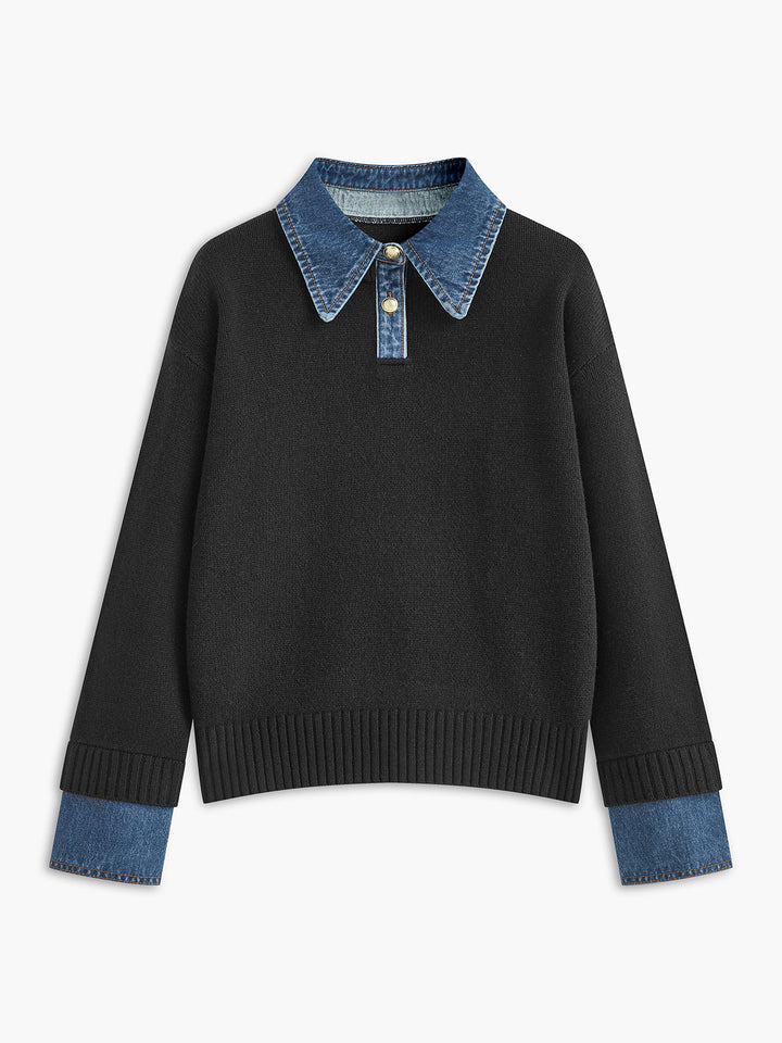 Scarlett™ - Dual Function Panel Lapel Sweater