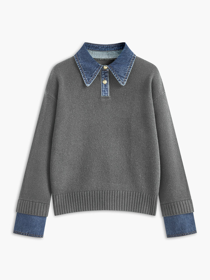 Scarlett™ - Dual Function Panel Lapel Sweater