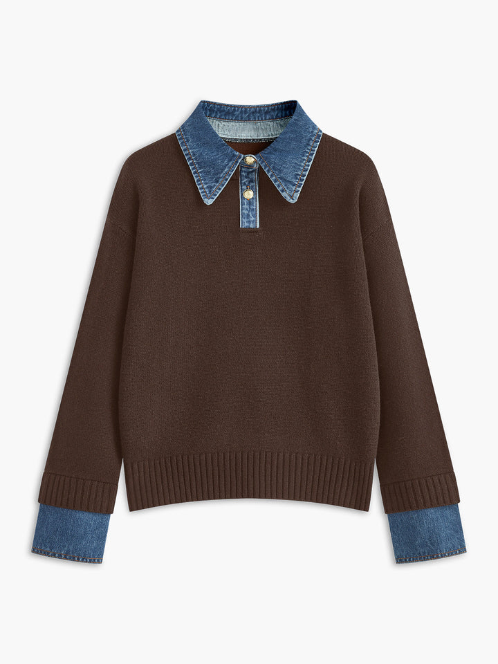 Scarlett™ - Dual Function Panel Lapel Sweater