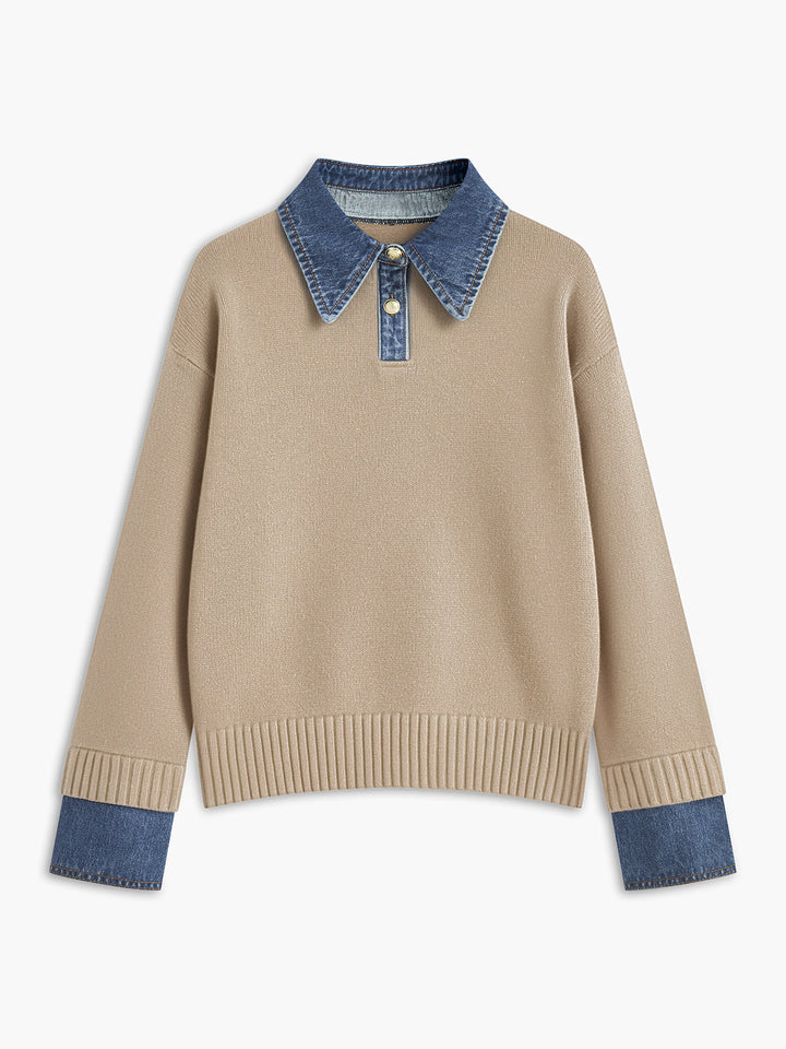 Scarlett™ - Dual Function Panel Lapel Sweater