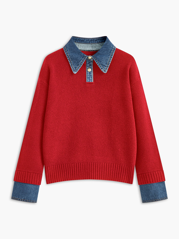 Scarlett™ - Dual Function Panel Lapel Sweater