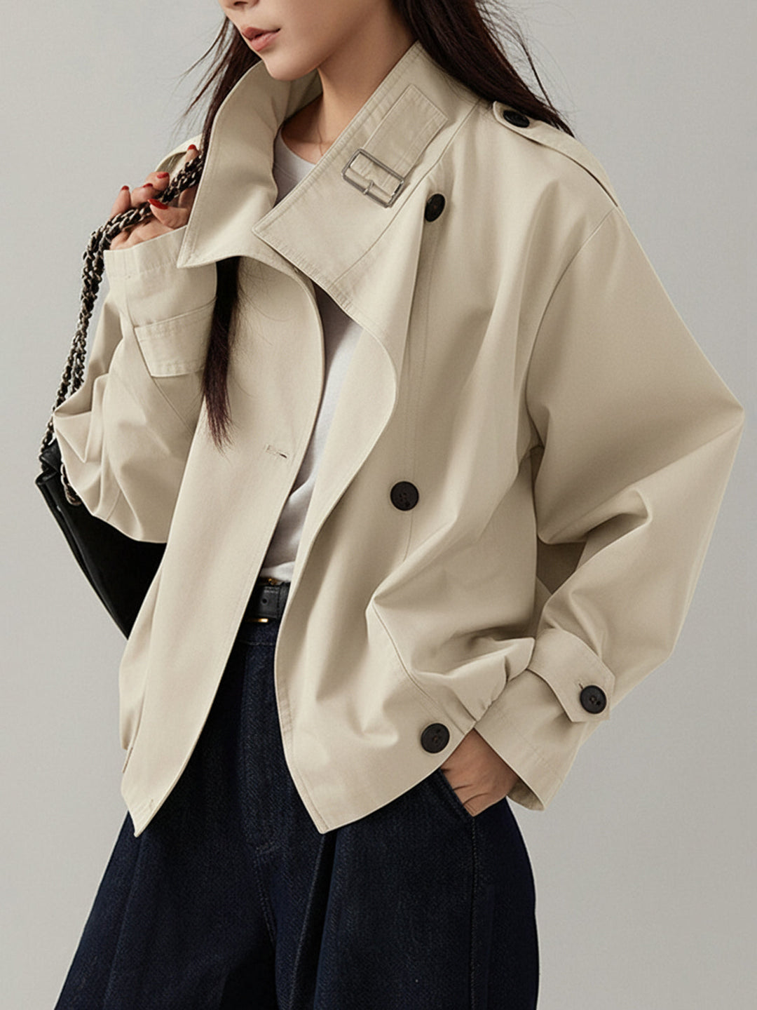 Hazel™ - Timeless Loose Trench Coat with Effortless Elegance