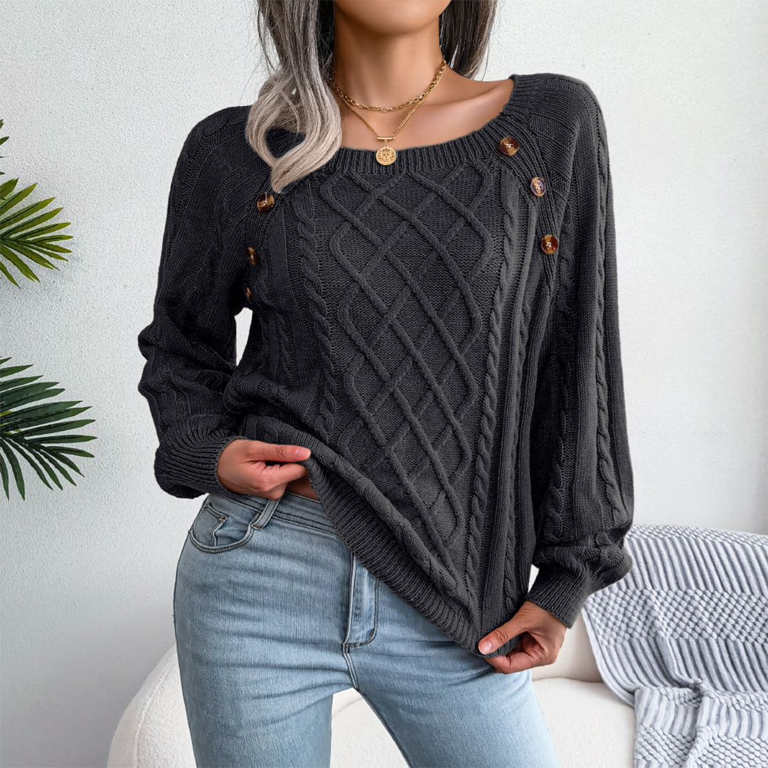Elaine™ - Cozy Cable Knit Sweater