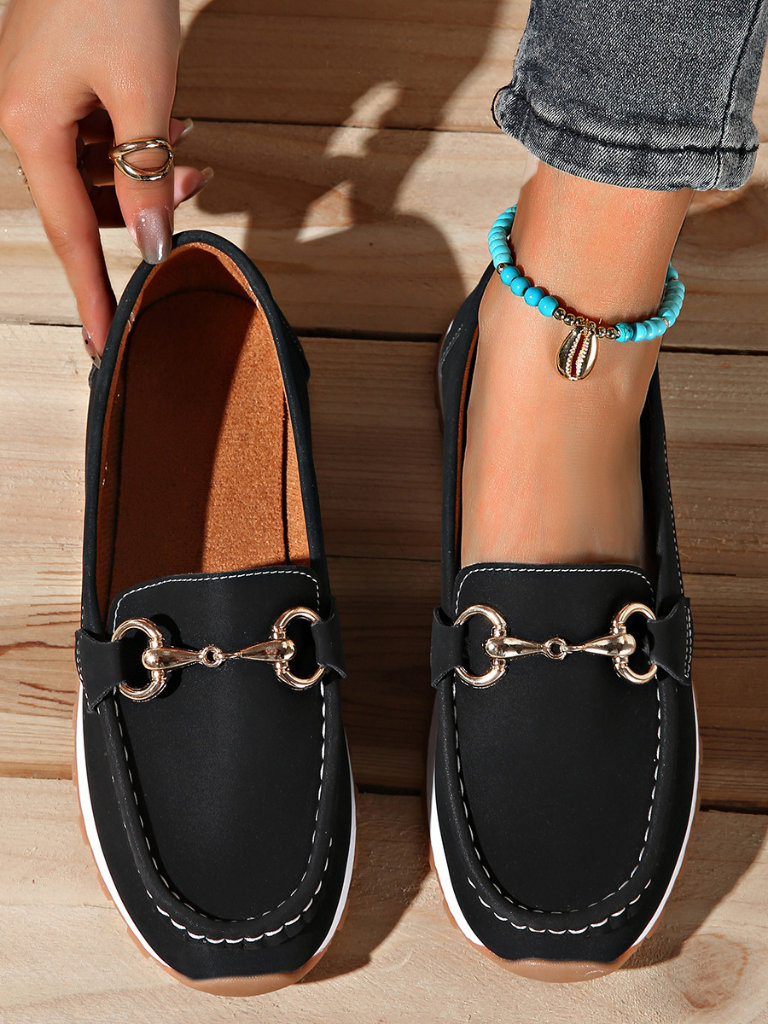 Isla™ - Chain-Embellished Loafers