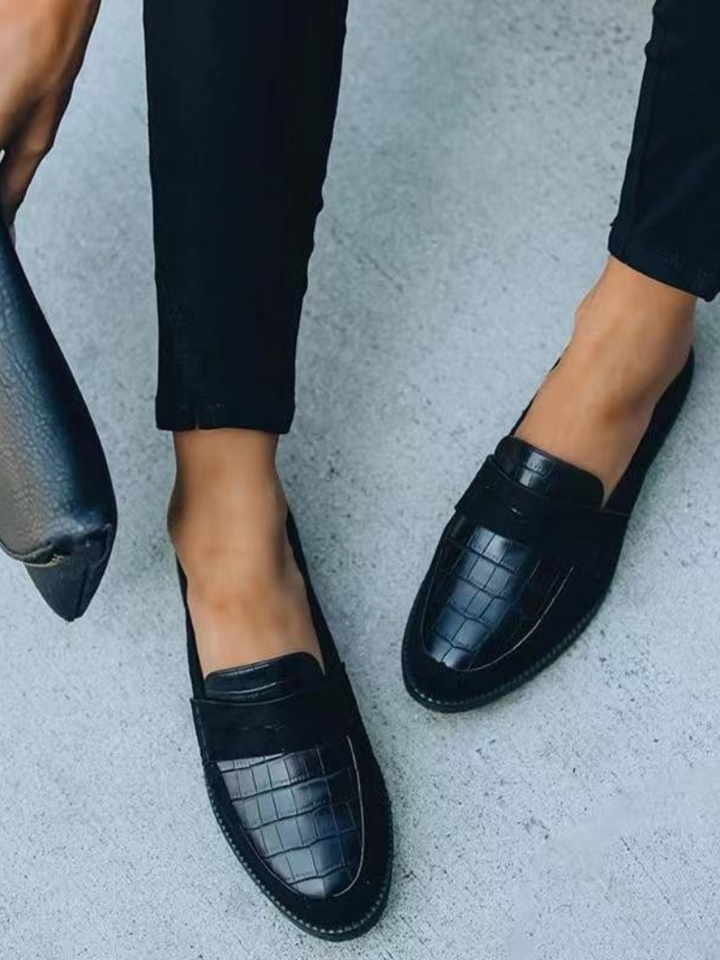 AVA™ - Croc-Detail Orthopedic Loafers