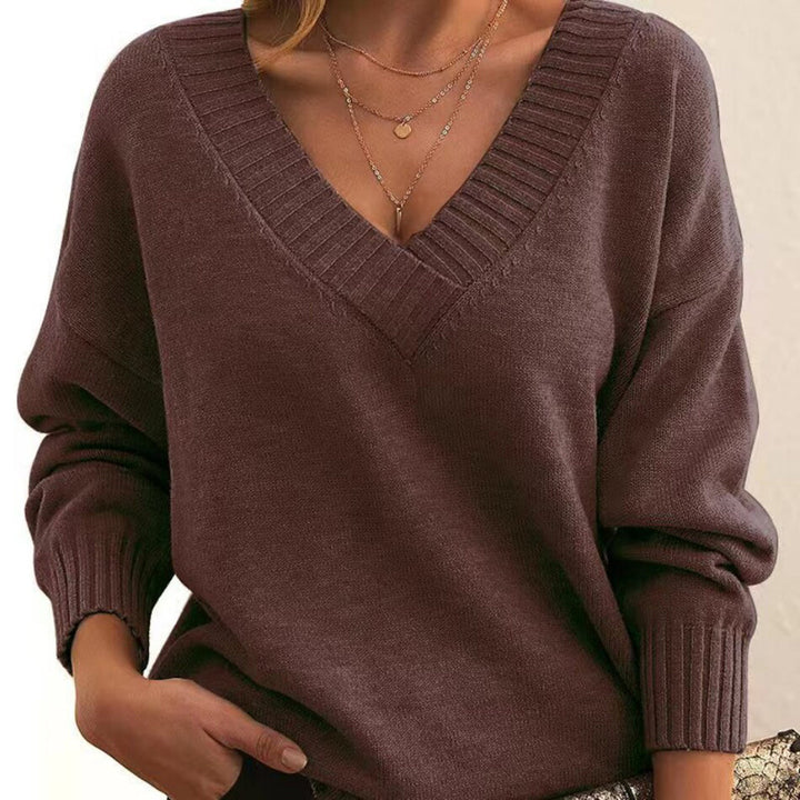Marjorie™ - Chic V-Neck Sweater