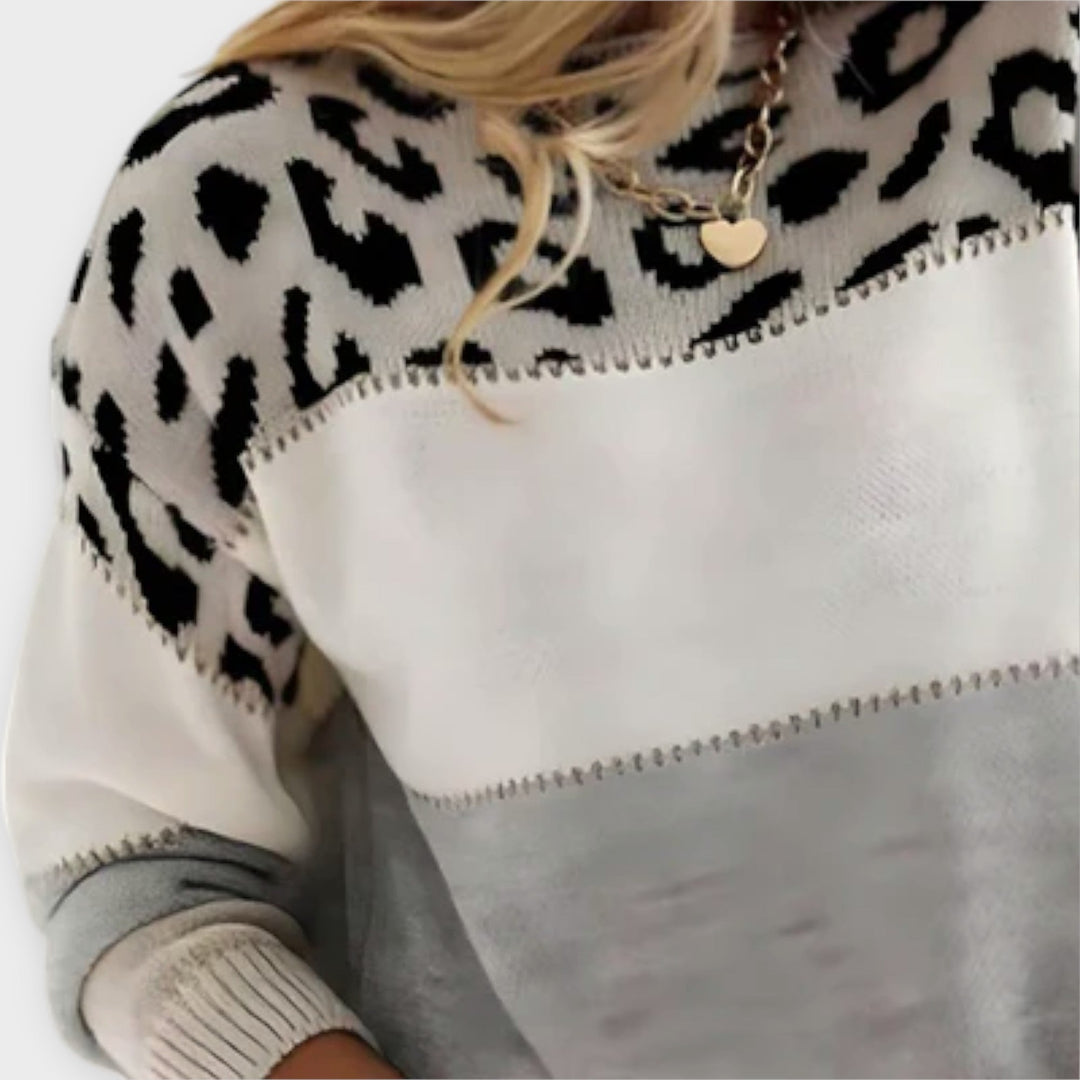 Cheyenne™ - Casual Leopard Print Sweater