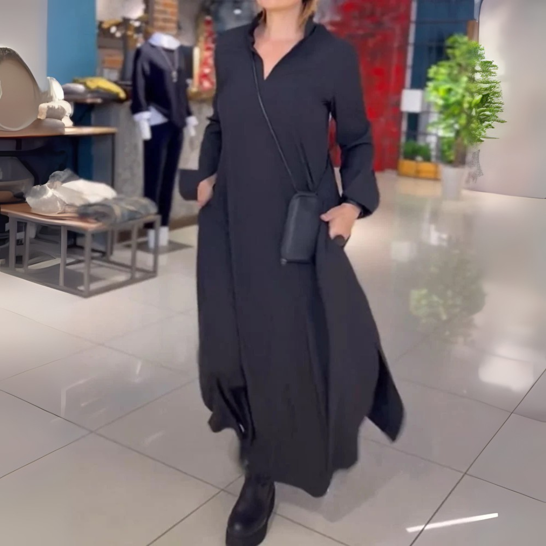 Vayla™ - Elegant Maxi Dress with Side Slits