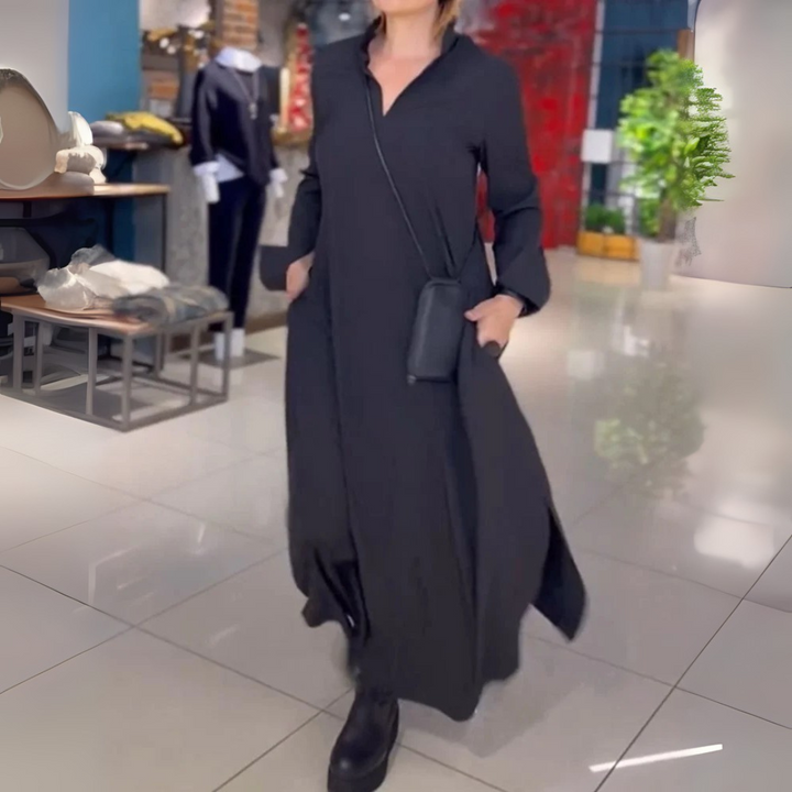 Vayla™ - Elegant Maxi Dress with Side Slits