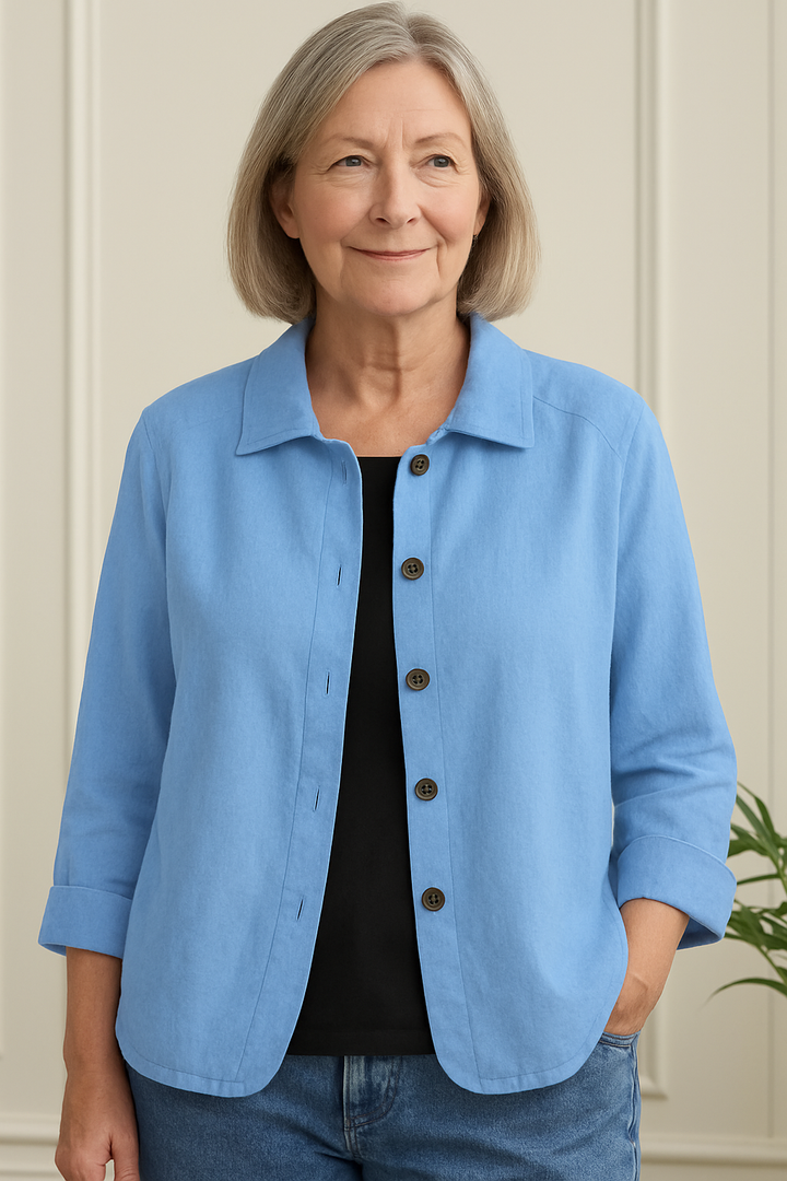 Marilla™ - Lightweight Linen Blend Shirt Jacket