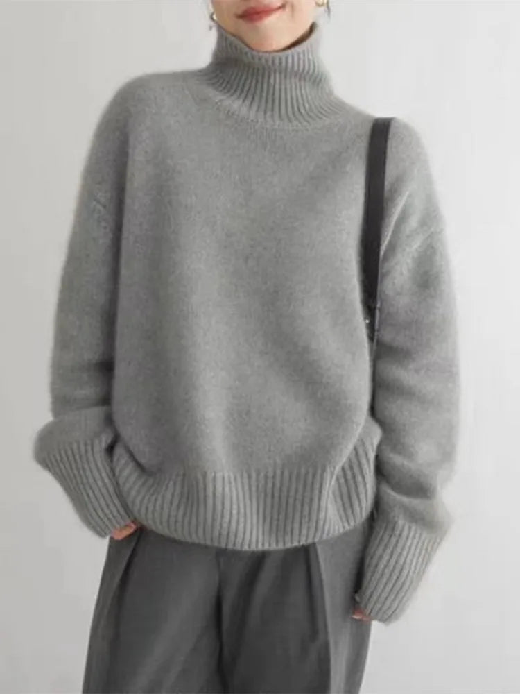 LINEA™ - Elevated High Collar Sweater