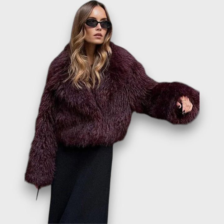 Mile™ - Premium Eco-Fur in Rich Bordeaux