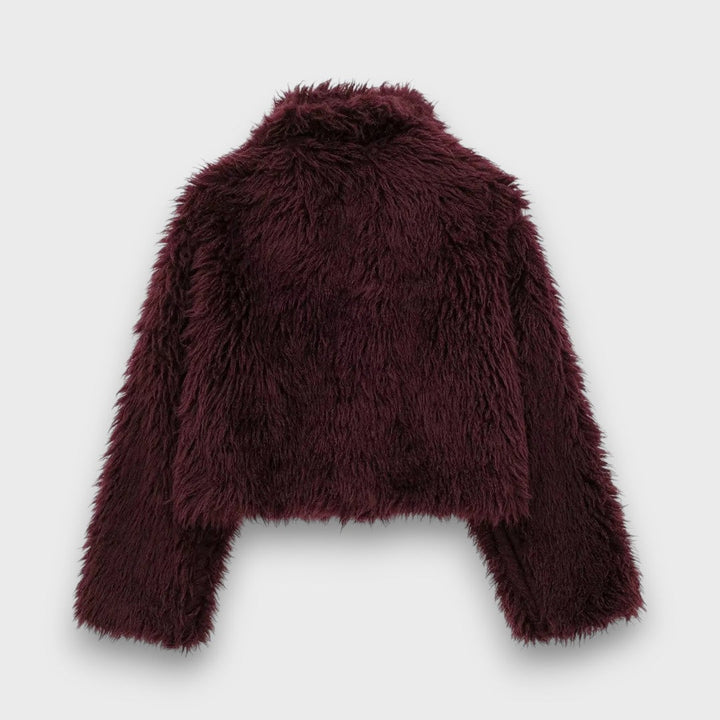Mile™ - Premium Eco-Fur in Rich Bordeaux